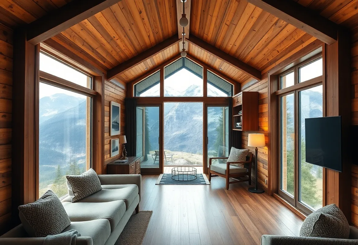 Cozy Tiny House Cabins nestled in nature for vacation getaways.