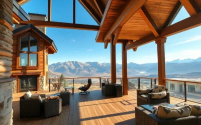 Unique Cabin Rentals (Zidtaha hit strong) - Warm wooden textures and vibrant green landscapes create a serene, cozy vibe in these unique cabin rentals surrounded by nature.