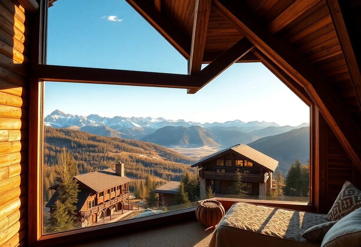 Cozy cabins in Colorado with breathtaking mountain views surrounding them