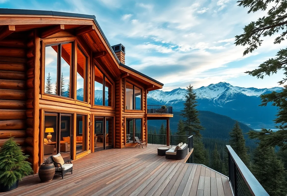 Romantic cabin getaway with breathtaking views of scenic landscapes