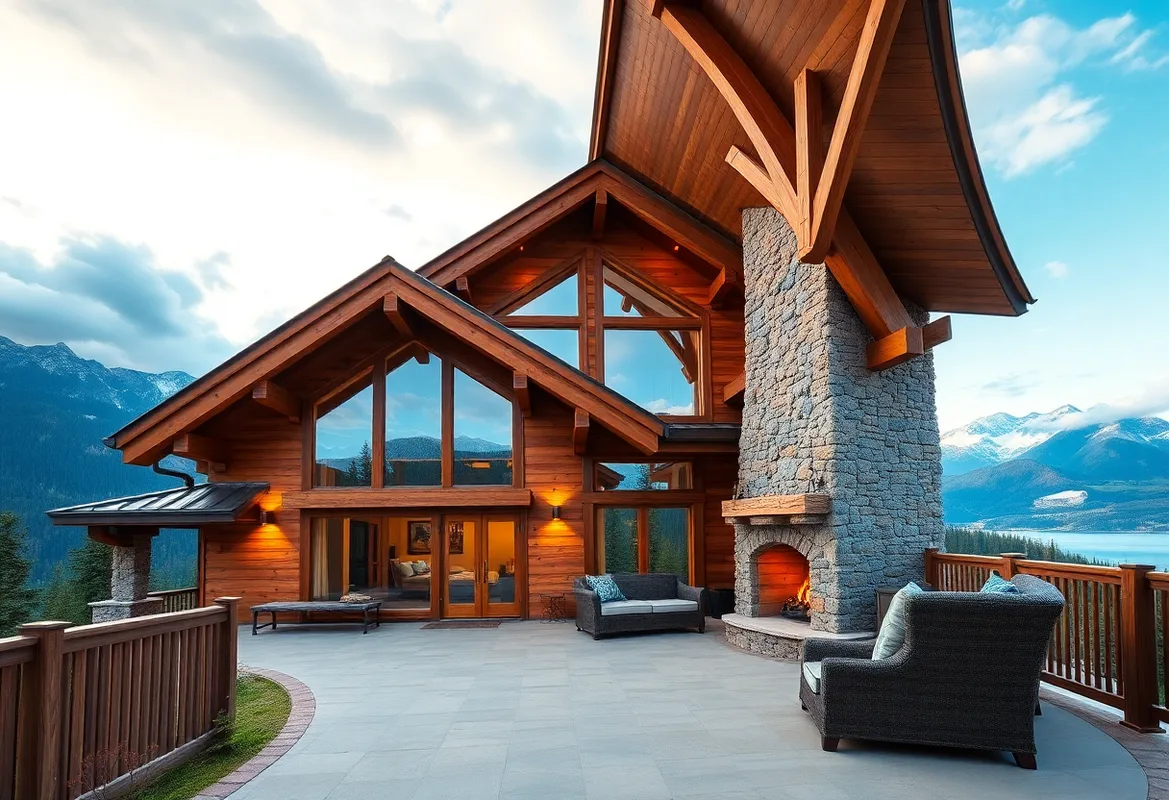 Mountain View Cabins nestled among pines with stunning mountain views