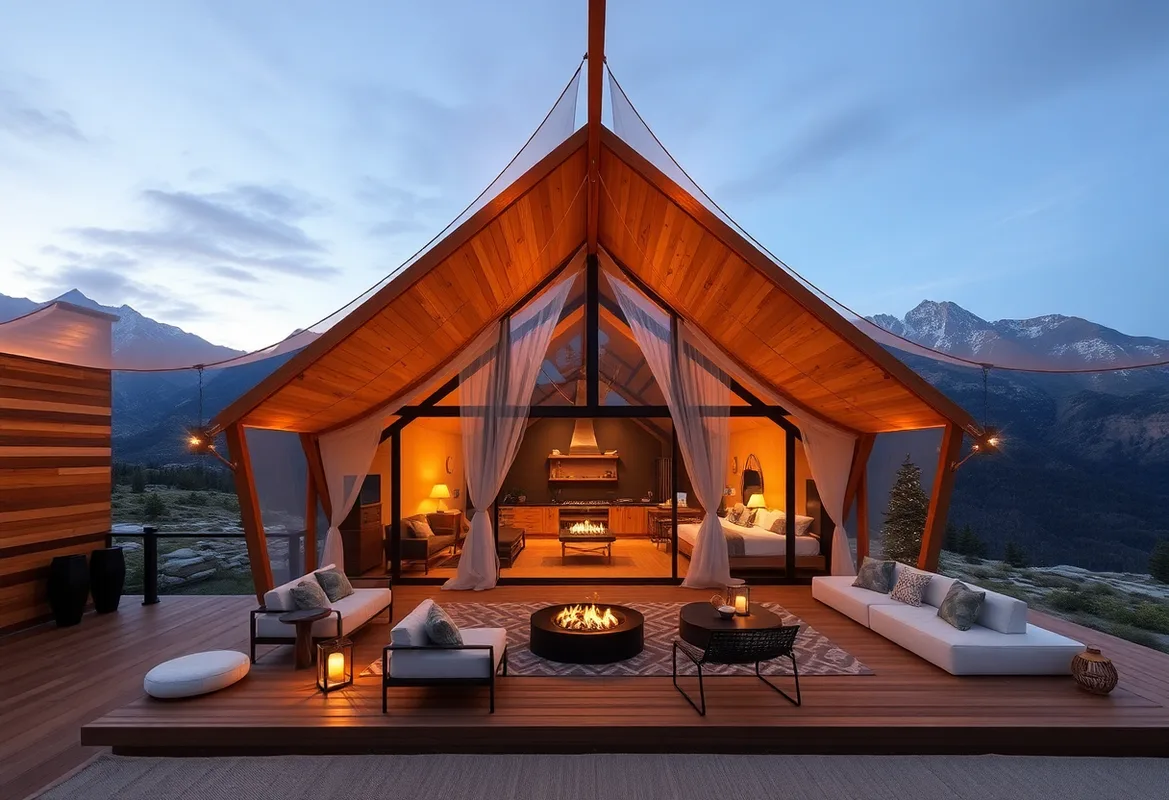Cozy glamping domes nestled in nature, offering unique experiences.