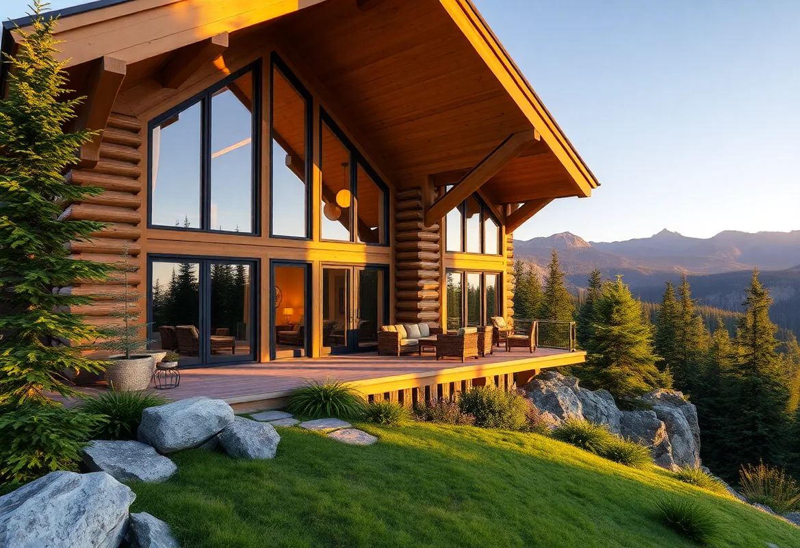 Secluded Cabins for Rent nestled among lush green forests.