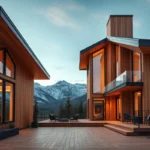 Airbnb Cabin Tips - Warm wooden tones, inviting textures, and cozy decor create a serene retreat in this stylishly designed cabin.