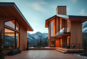 Airbnb Cabin Tips - Warm wooden tones, inviting textures, and cozy decor create a serene retreat in this stylishly designed cabin.