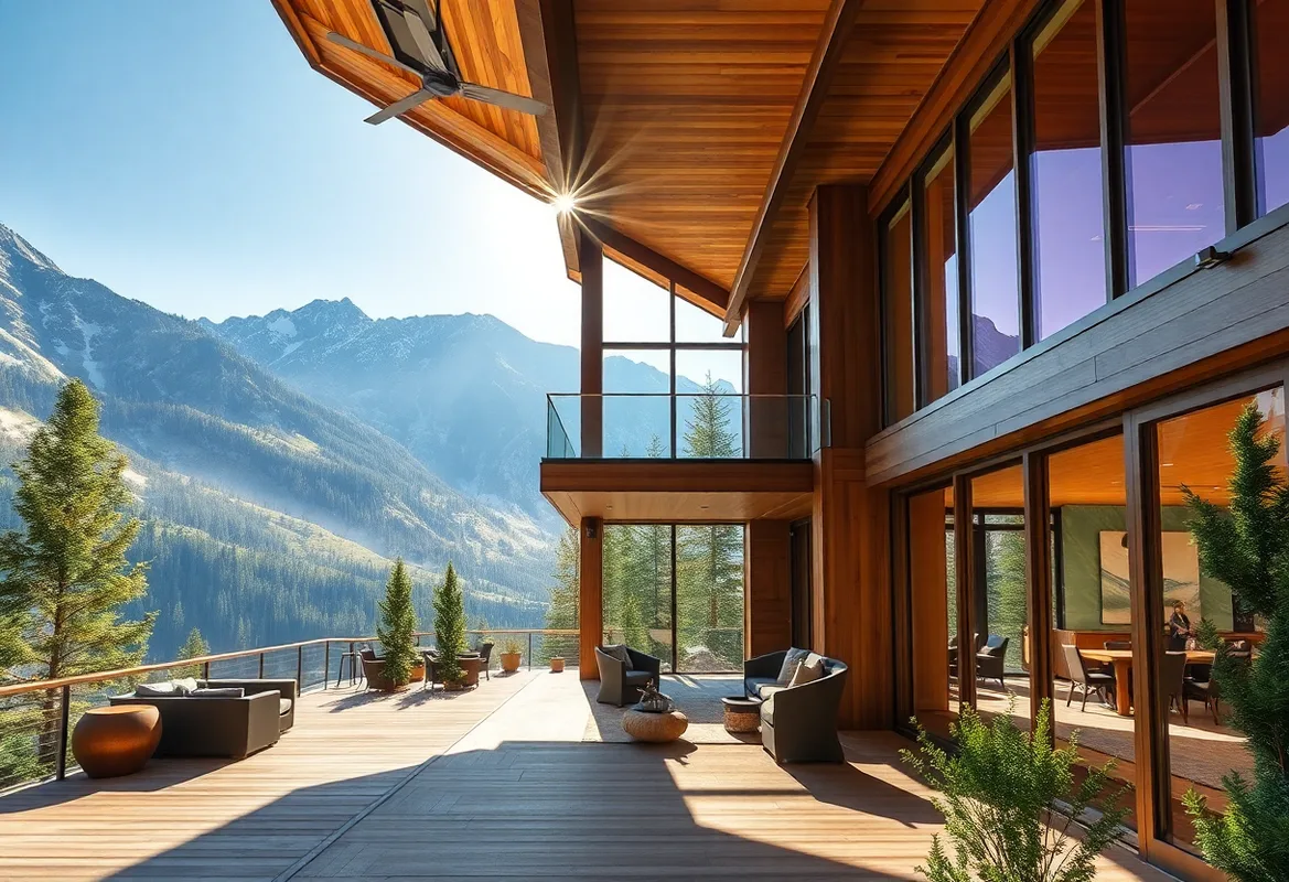 Luxury Glamping tent surrounded by nature and beautiful scenery