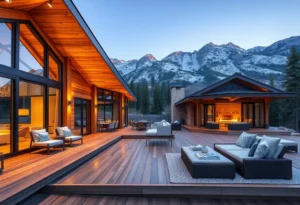 Glamping vs Cabin Stay - Warm earth tones, soft textures, and a serene atmosphere blend nature with luxury, creating an inviting escape in the woods.