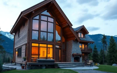 Warm wood tones, soft lighting, and plush textures create an inviting, intimate atmosphere perfect for Couples Cabin Getaways.