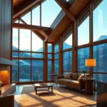 Warm wooden tones, soft candlelight, and cozy blankets create an intimate atmosphere in secluded romantic cabins for a perfect retreat.
