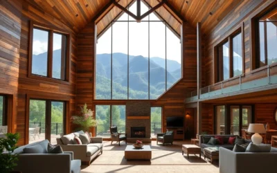 Honeymoon Cabins - Warm wooden interiors, soft plush textures, and breathtaking mountain vistas create a cozy and romantic atmosphere perfect for honeymooners.