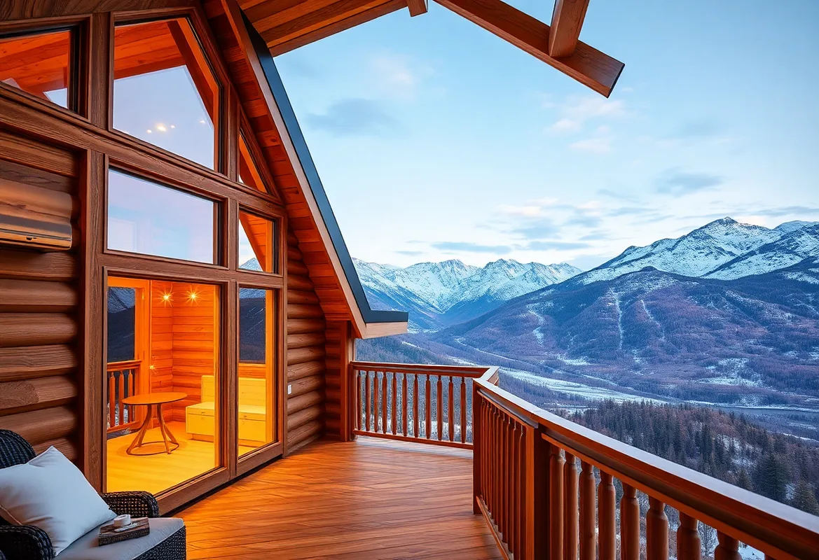Honeymoon Cabins nestled in nature for a romantic getaway.