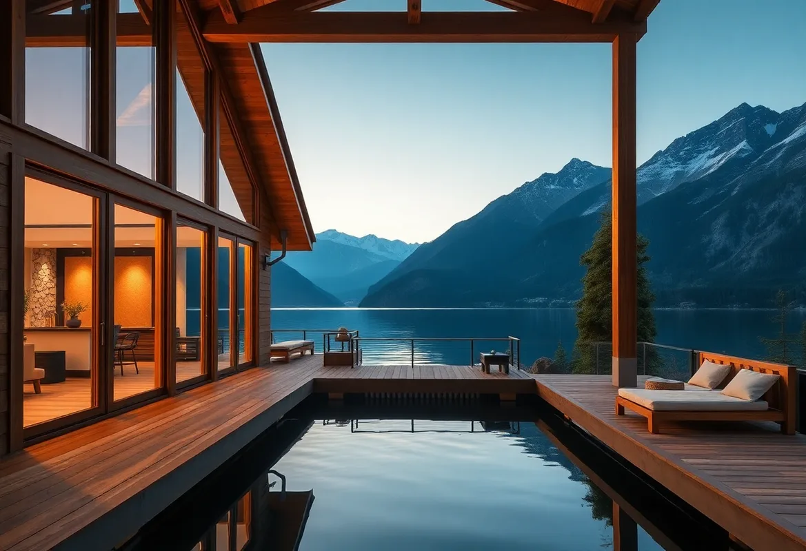 Choosing Lakefront Cabins Today Beautiful Lakefront Cabins surrounded by lush trees and serene water
