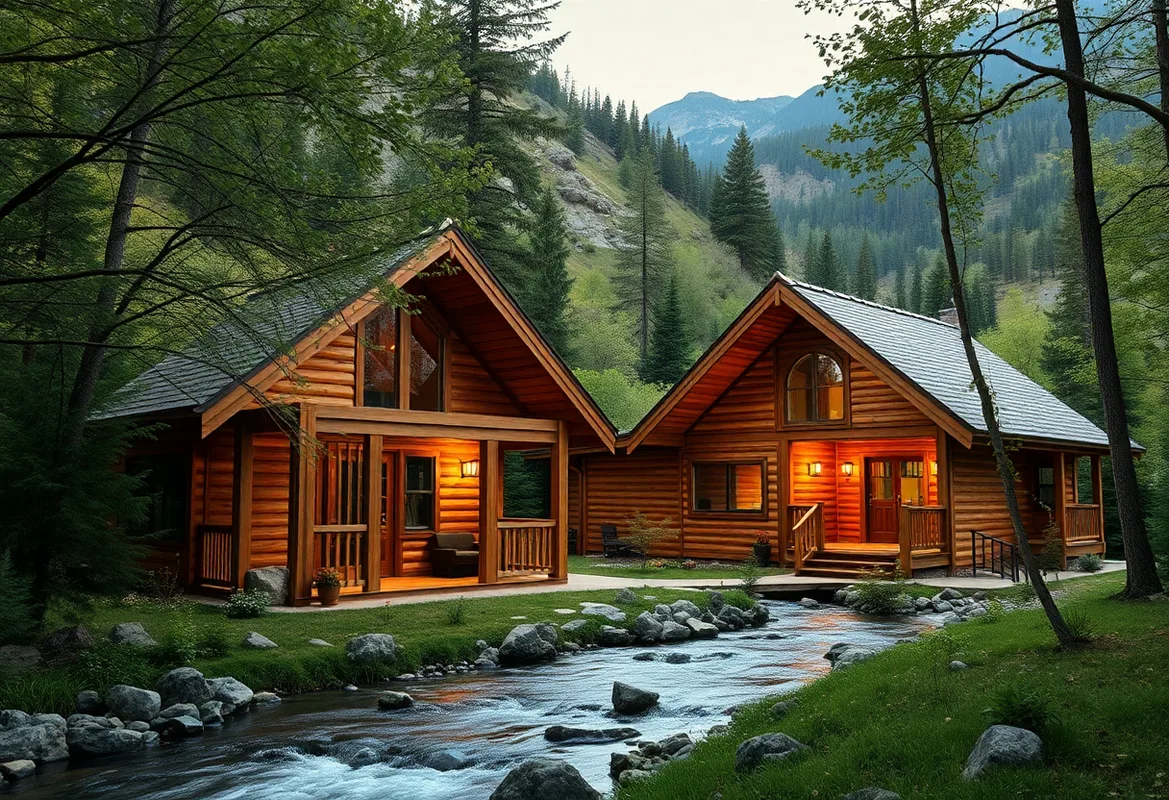 Pet-Friendly Cabins nestled near scenic creeks and nature trails.