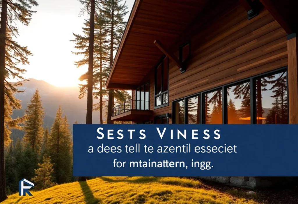Best Time to Rent Cabins - Warm wooden textures, soft golden light filtering through trees, inviting autumn vibes.