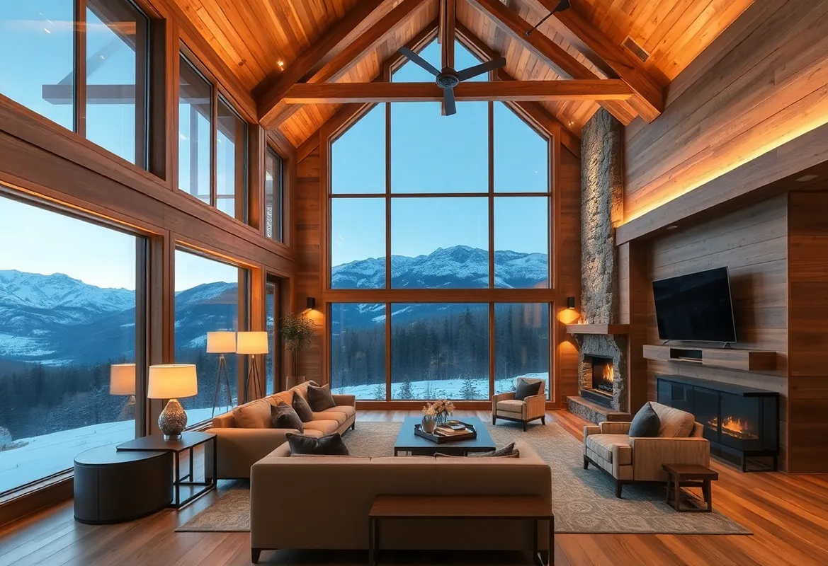Cozy cabin interior with warm colors. Cabin Rental Tips for comfort.