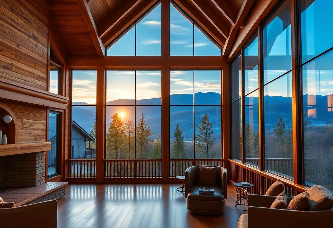 Cabins in Smoky Mountains with breathtaking views of nature