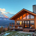 Cabin Rental Tips - A cozy cabin surrounded by vibrant autumn leaves, inviting warmth, and soft textures, perfect for every seasonal getaway.