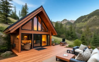 Airbnb Cabin Tips - Warm wooden interiors, cozy blankets, soft lighting create an inviting, serene atmosphere perfect for a relaxing getaway.