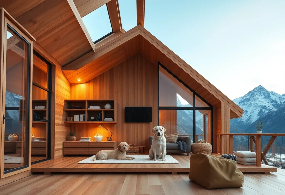 Cabin Packing Checklist for pets includes food, toys, and comfort.
